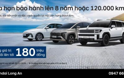  Chương trình “Gia hạn bảo hành lên 8 năm hoặc 120.000 km” và “Ưu đãi lên tới 200 triệu đồng” 